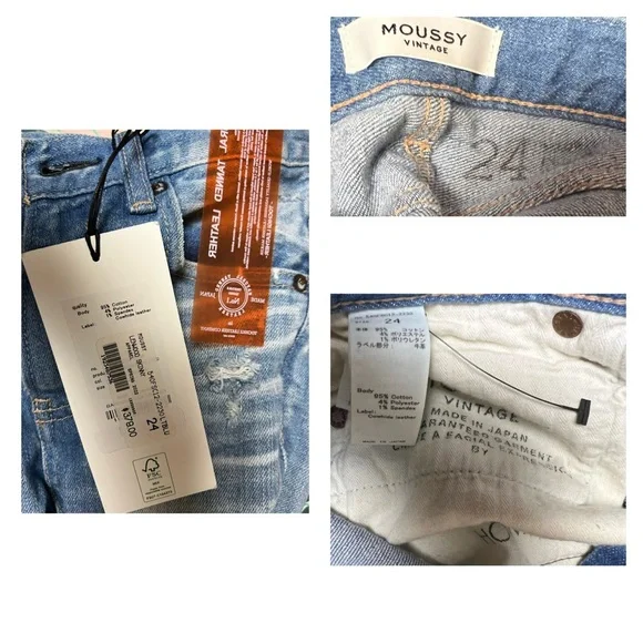 Moussy Lenwood Jeans Size 24 - Picture 16 of 16